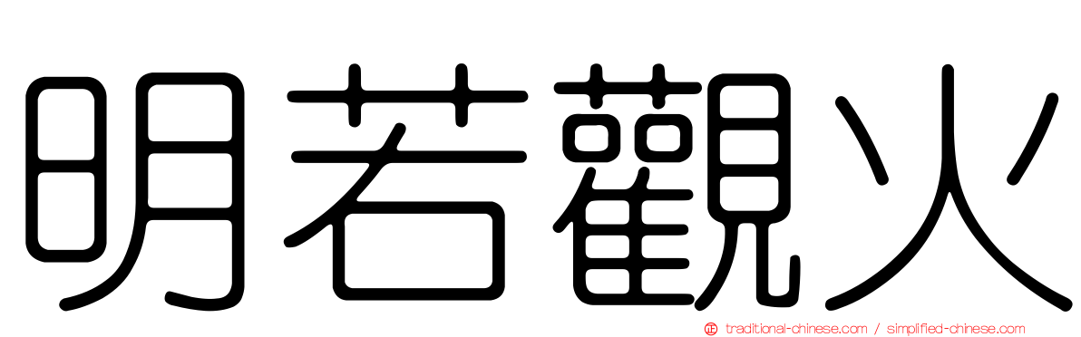 明若觀火