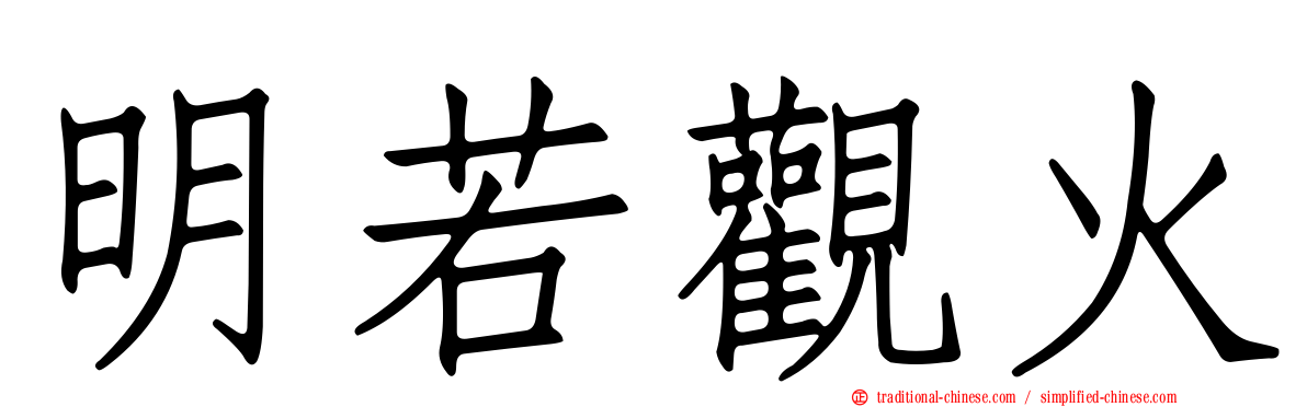 明若觀火