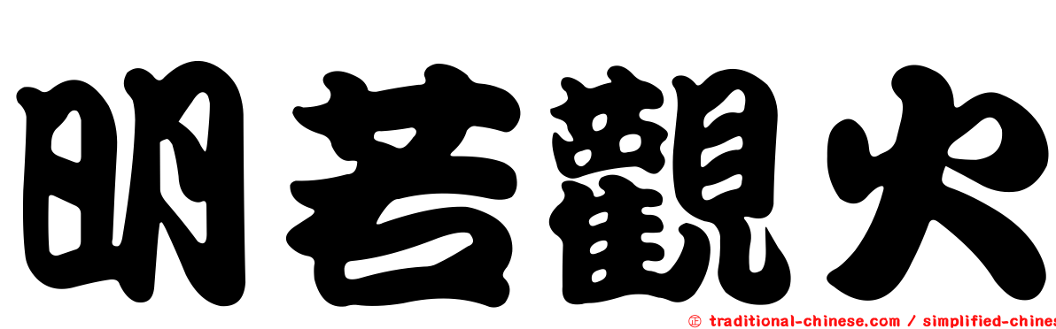 明若觀火