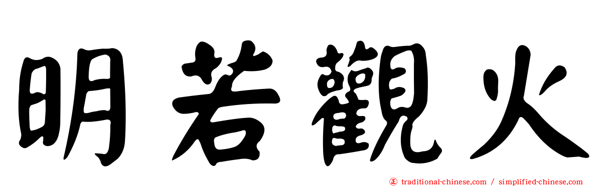 明若觀火