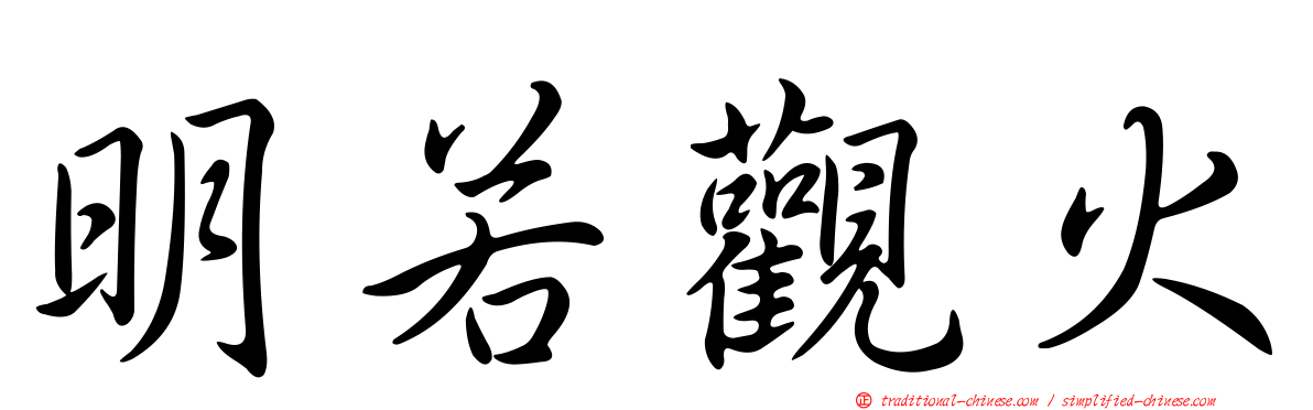 明若觀火