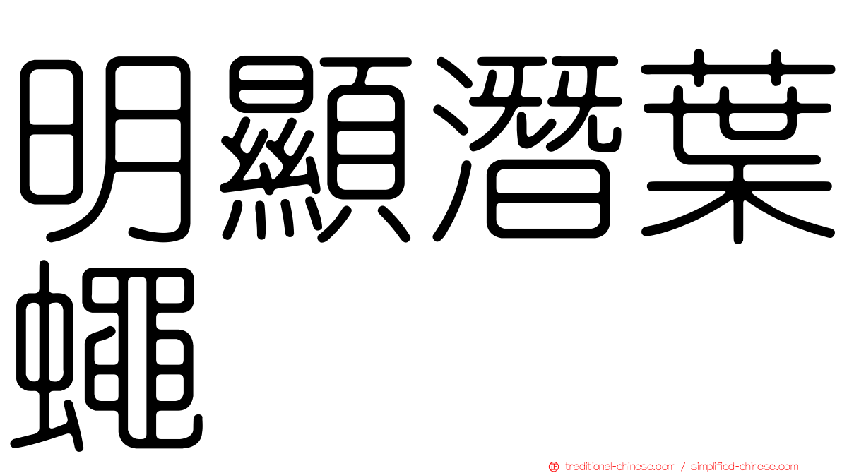 明顯潛葉蠅