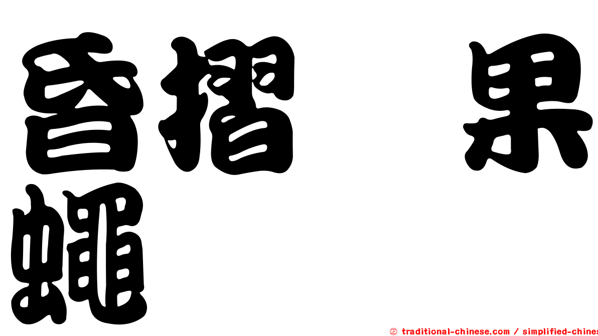 昏摺菇果蠅