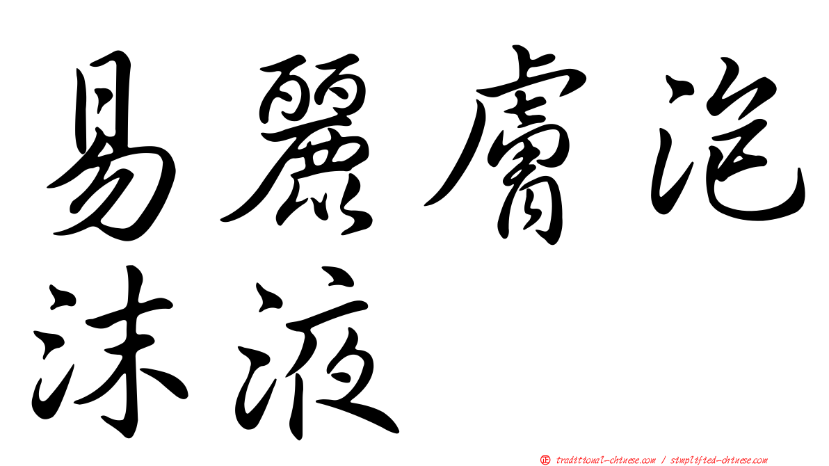 易麗膚泡沫液