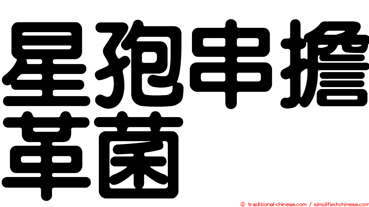 星孢串擔革菌