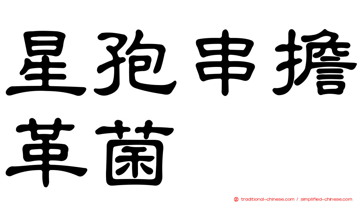 星孢串擔革菌