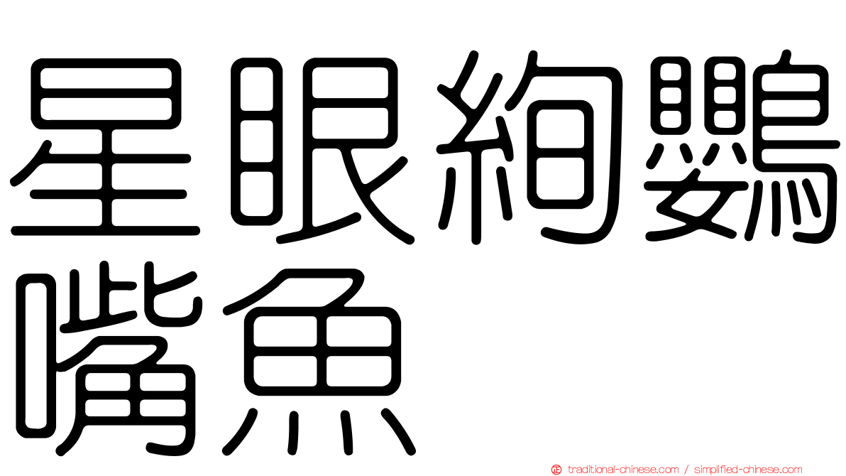 星眼絢鸚嘴魚