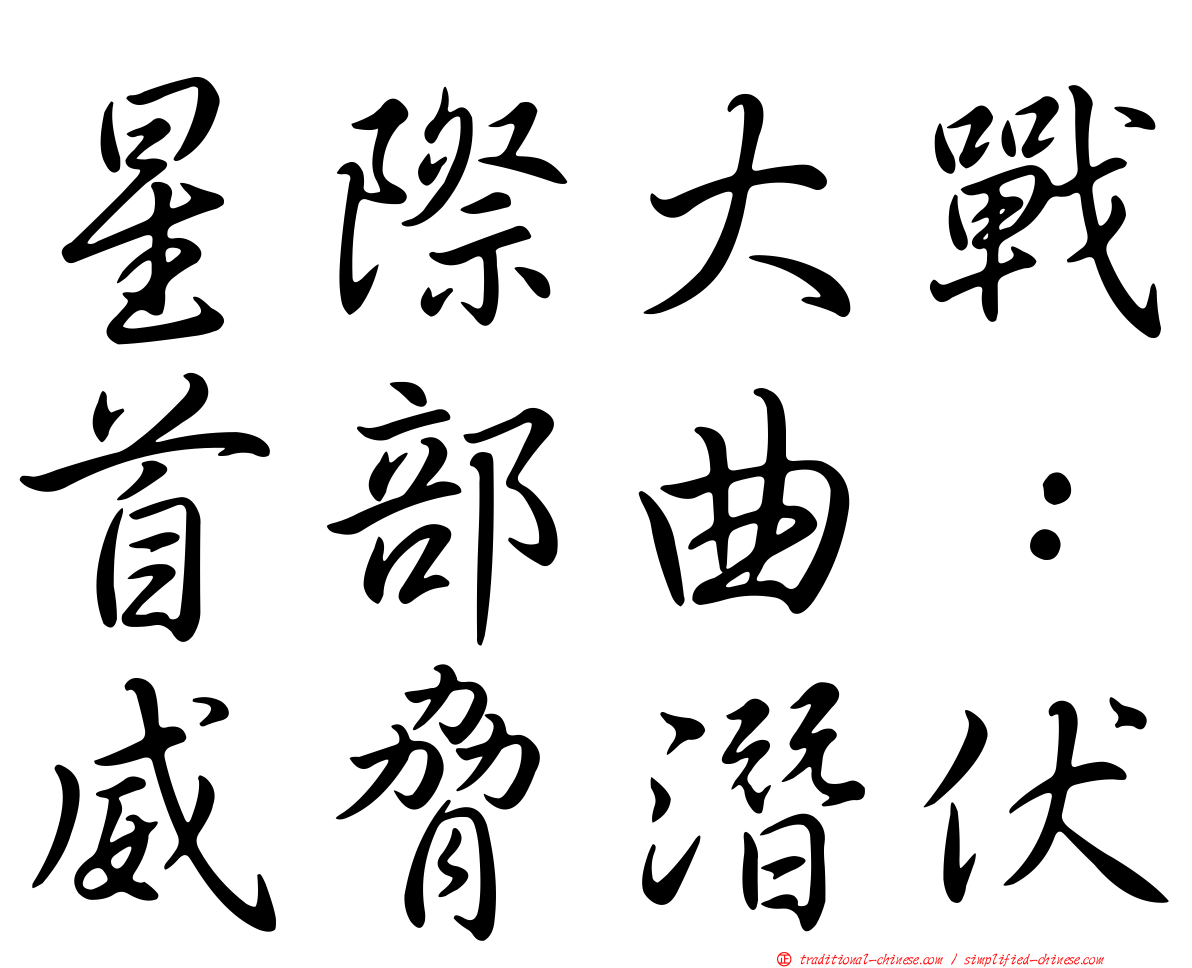 星際大戰首部曲：威脅潛伏