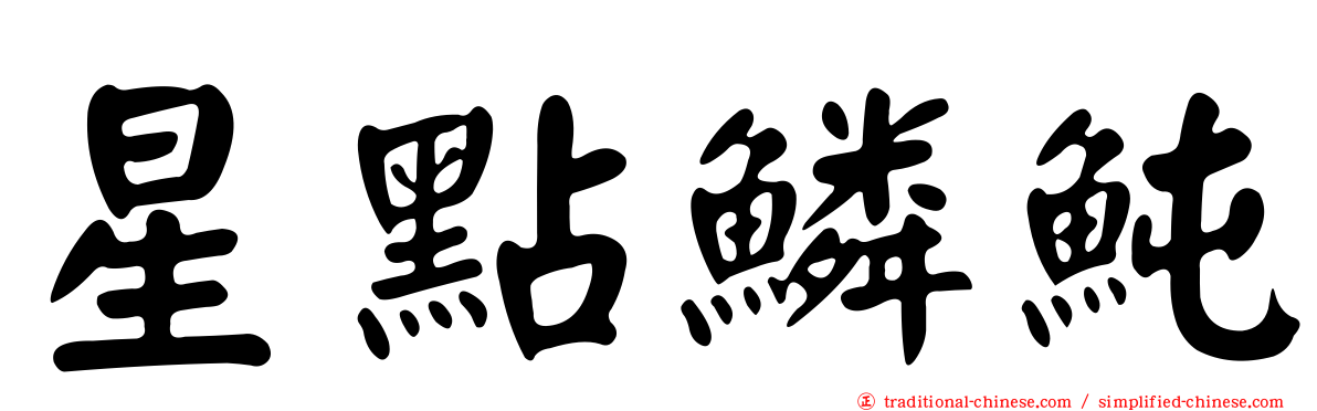 星點鱗魨