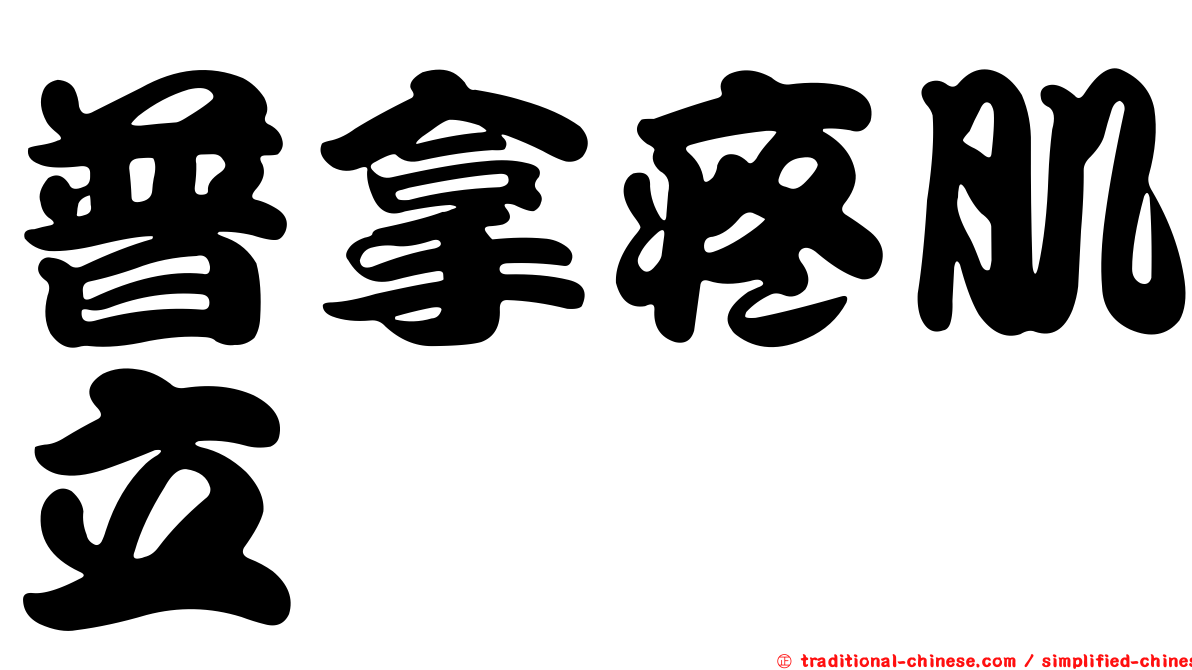 普拿疼肌立