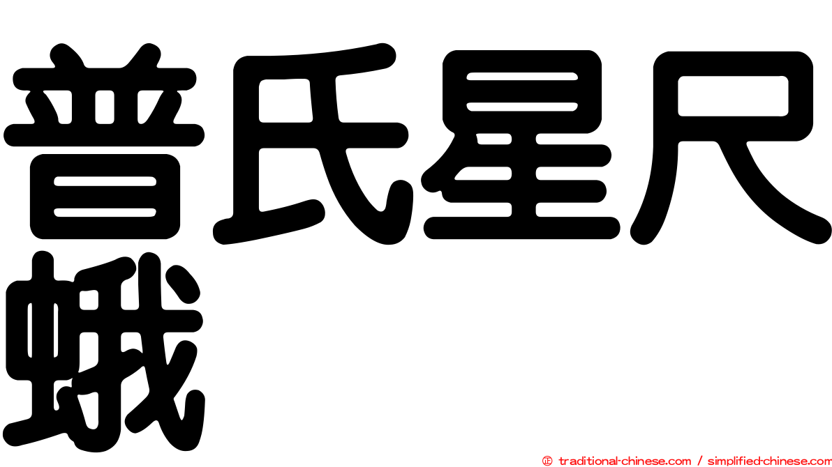 普氏星尺蛾