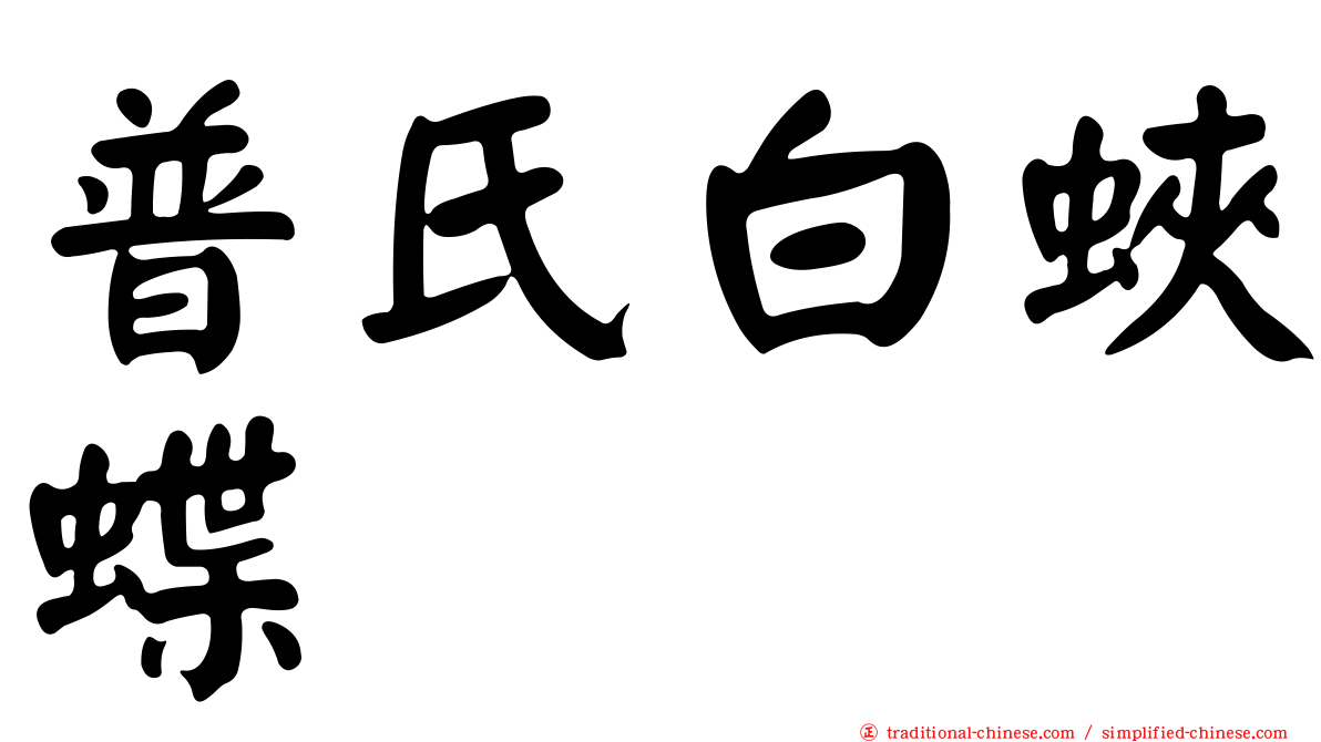 普氏白蛺蝶