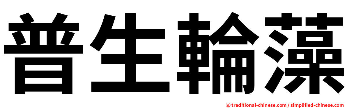 普生輪藻