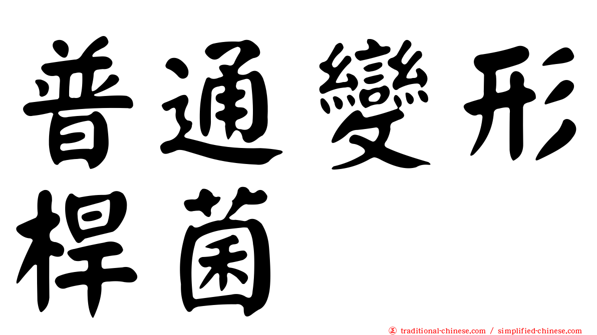 普通變形桿菌