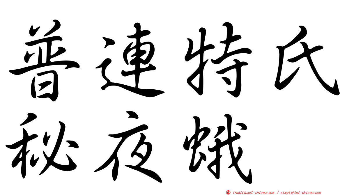 普連特氏秘夜蛾