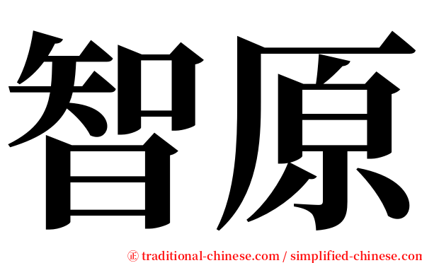 智原 serif font