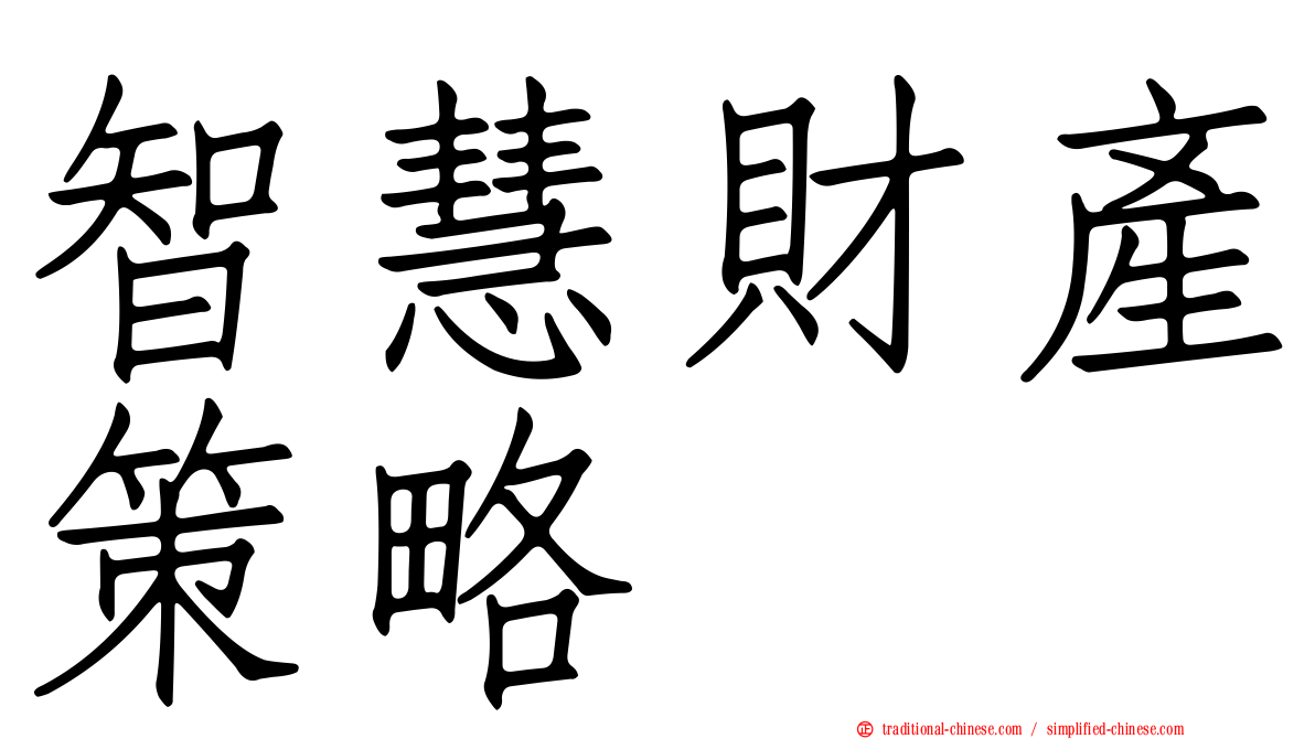 智慧財產策略