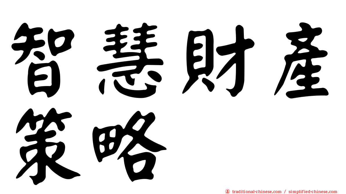 智慧財產策略