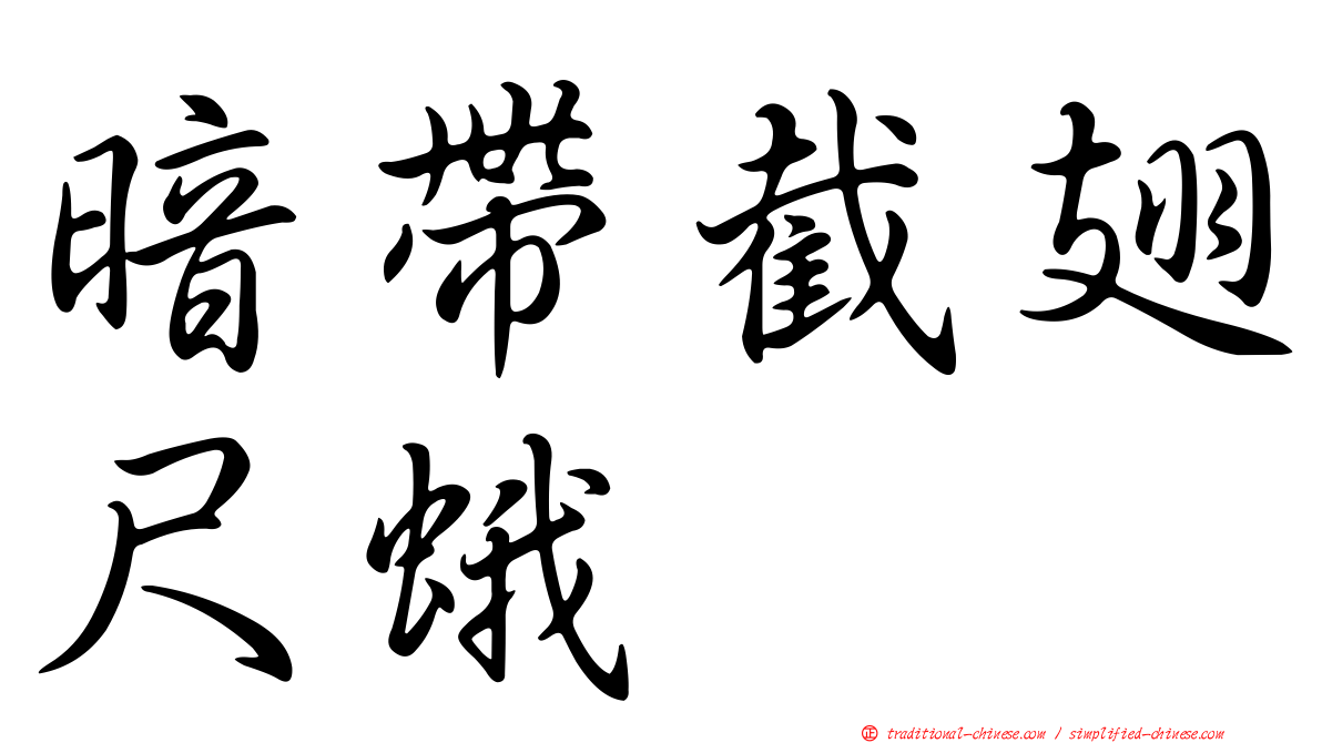 暗帶截翅尺蛾