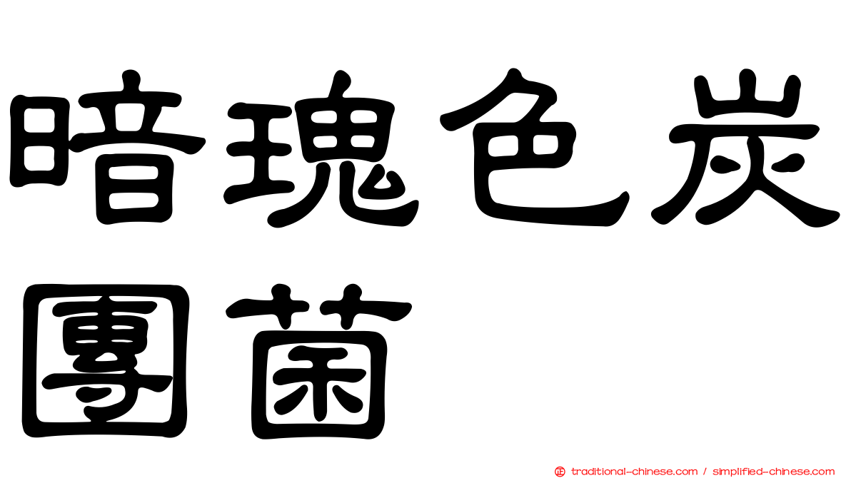 暗瑰色炭團菌
