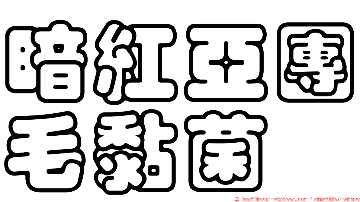 暗紅亞團毛黏菌