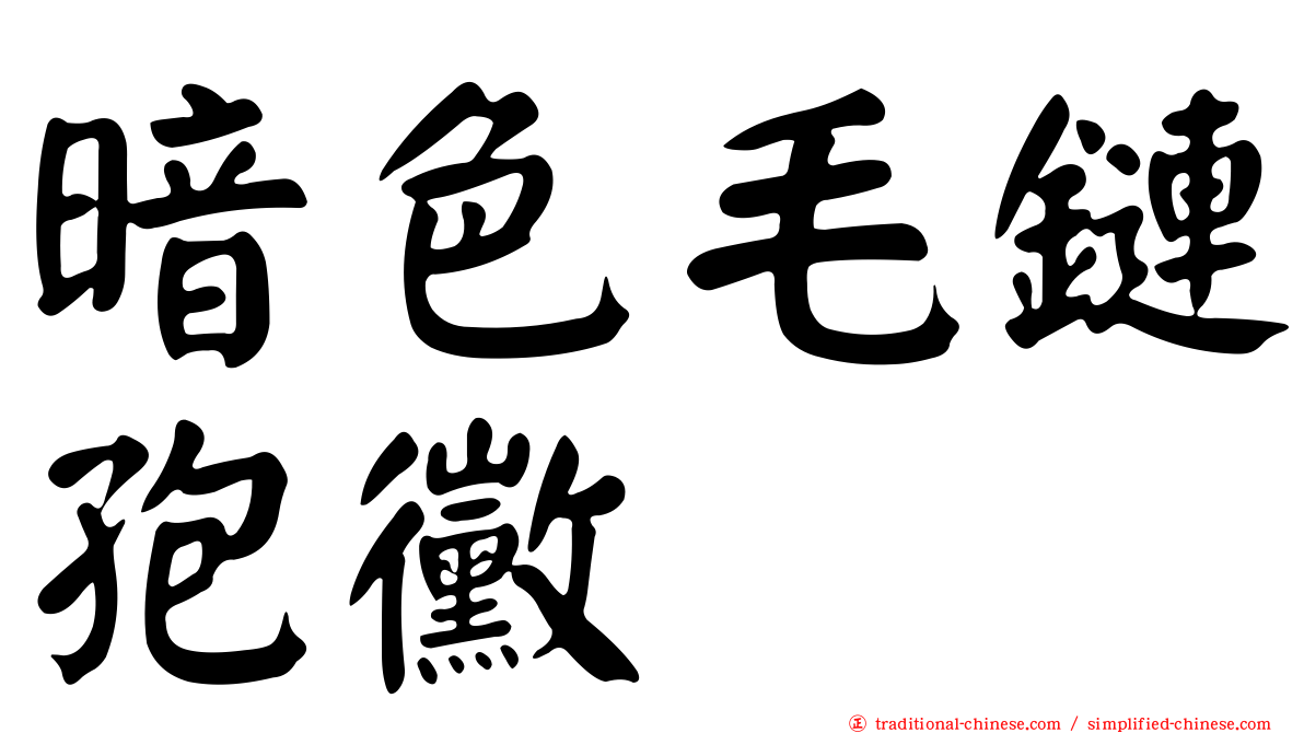 暗色毛鏈孢黴