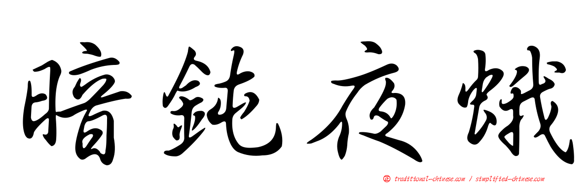 暗鈍夜蛾