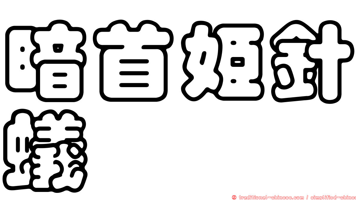 暗首姬針蟻