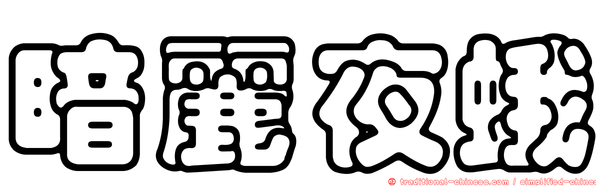暗麗夜蛾