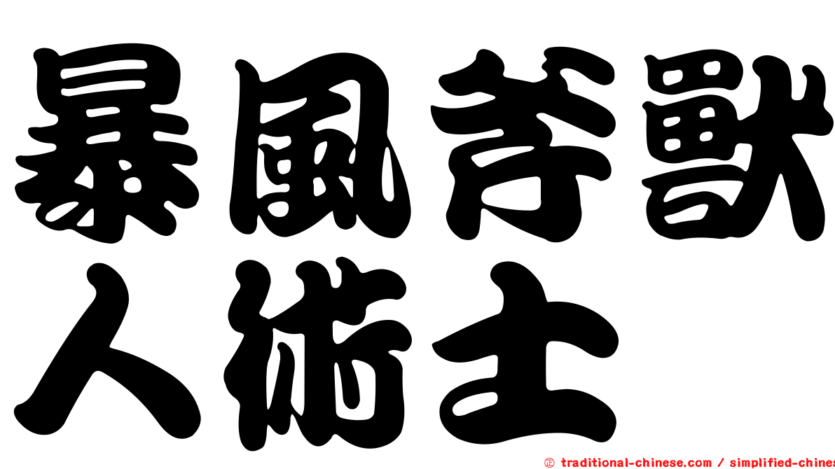暴風斧獸人術士