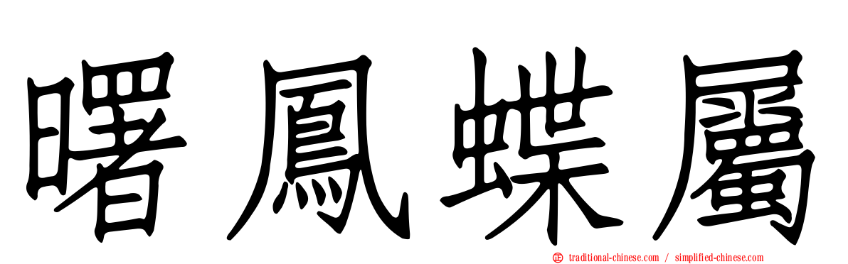 曙鳳蝶屬