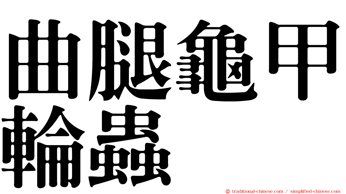 曲腿龜甲輪蟲