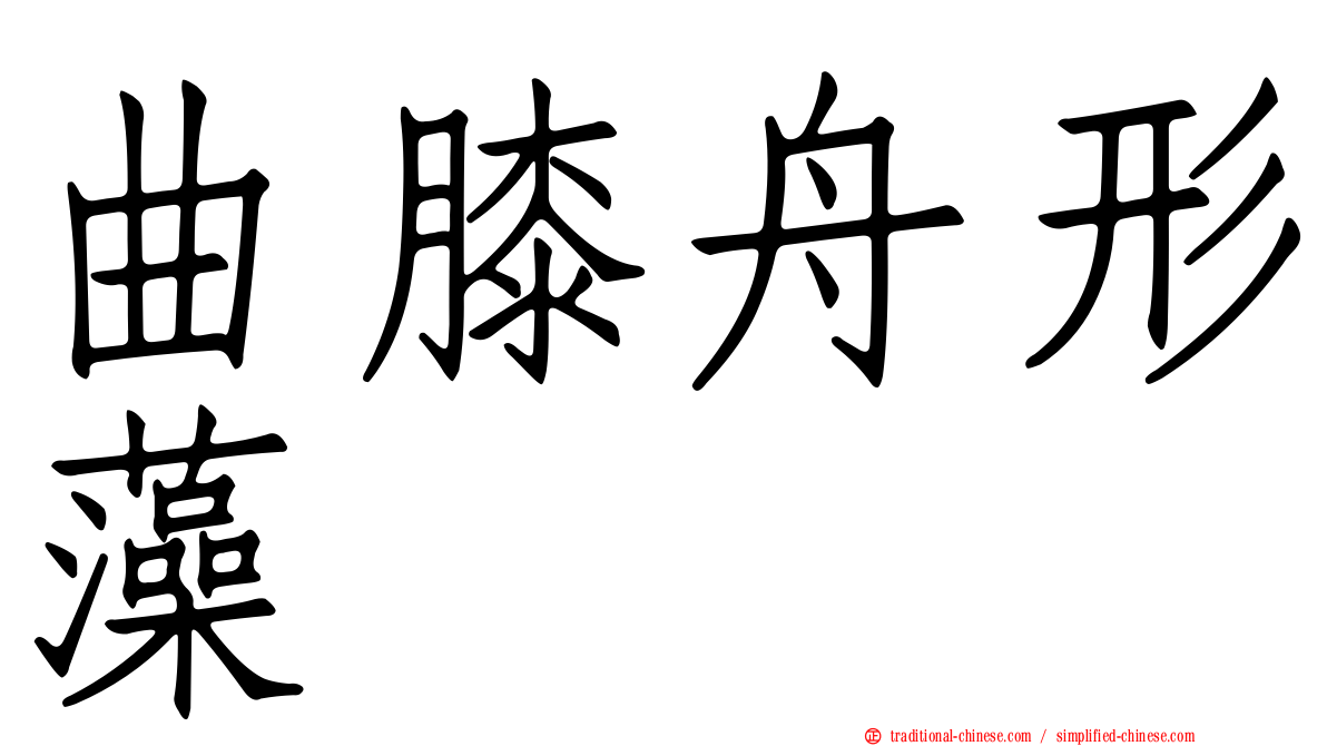 曲膝舟形藻