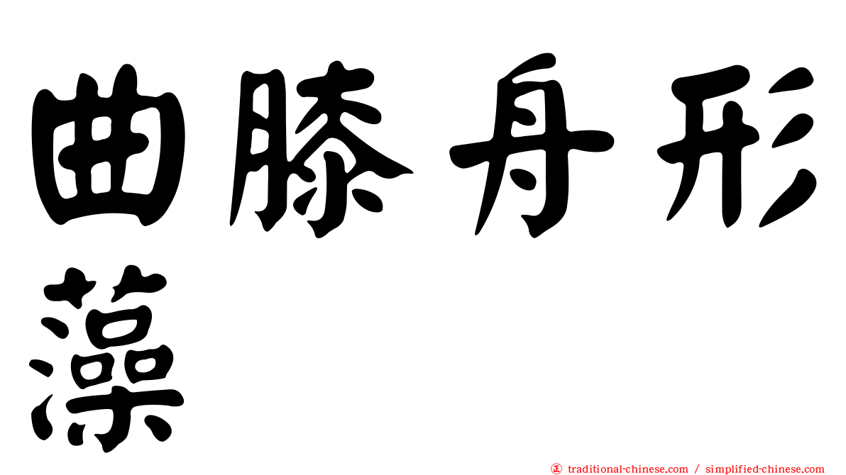 曲膝舟形藻