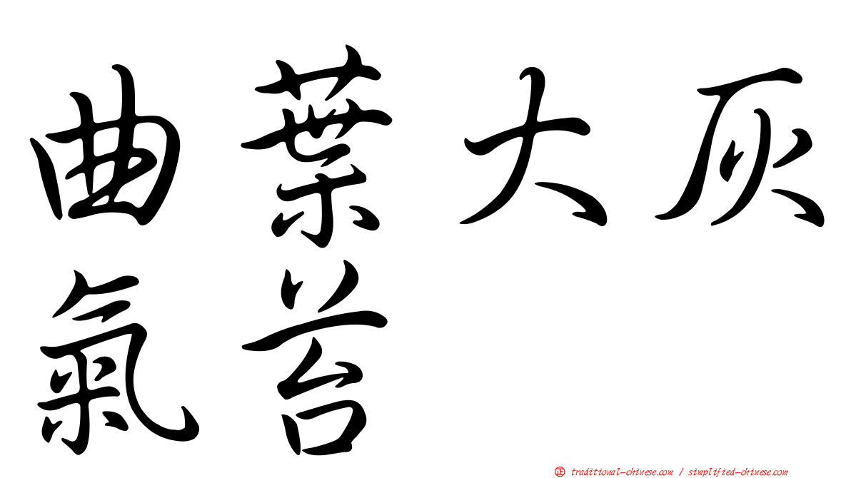 曲葉大灰氣苔