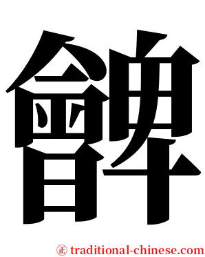 朇 serif font