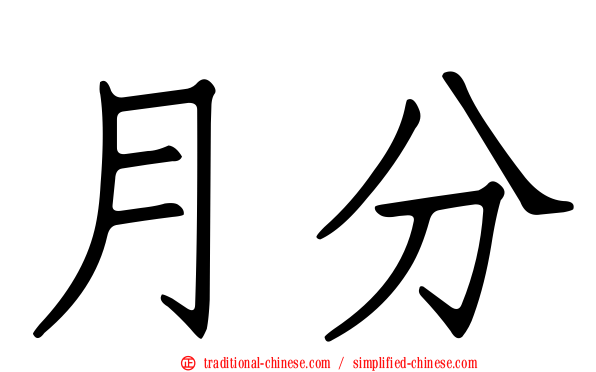 月分