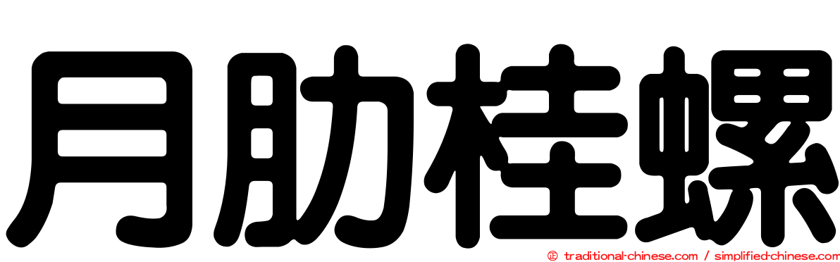 月肋桂螺