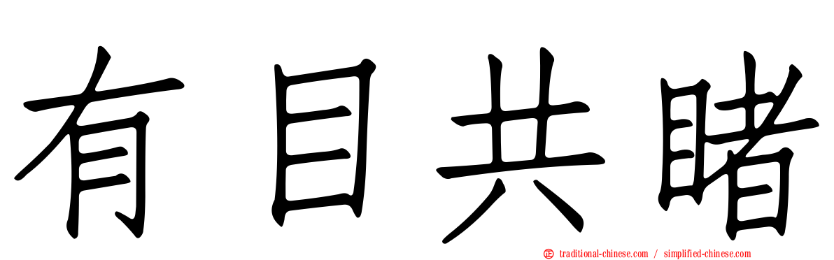 有目共睹