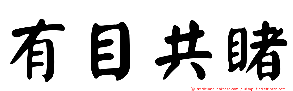 有目共睹