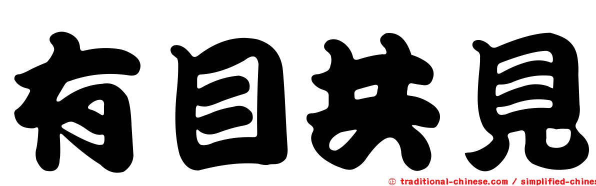 有目共見