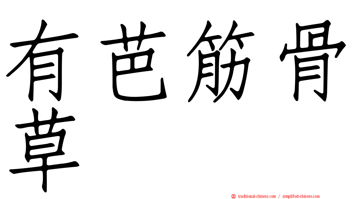 有芭筋骨草
