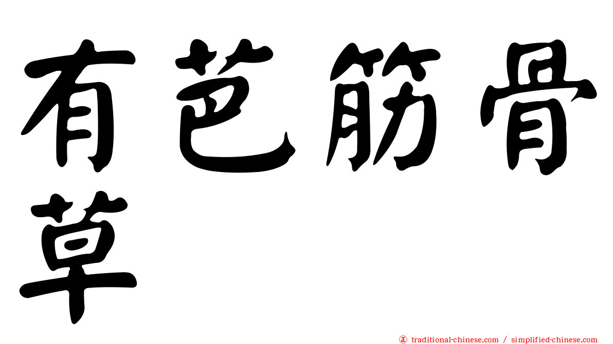 有芭筋骨草