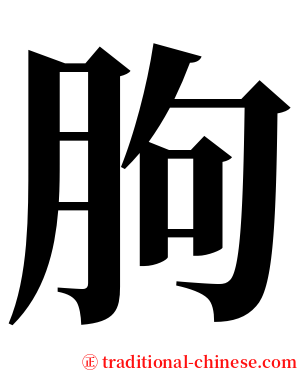 朐 serif font