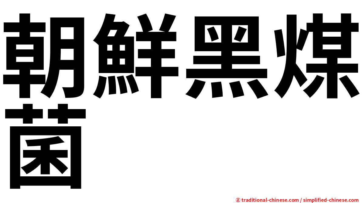 朝鮮黑煤菌