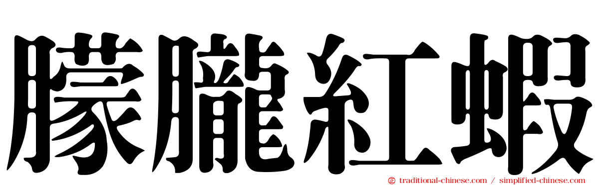 朦朧紅蝦