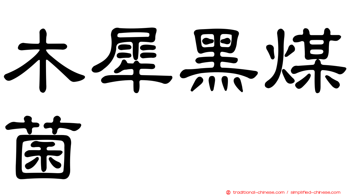 木犀黑煤菌
