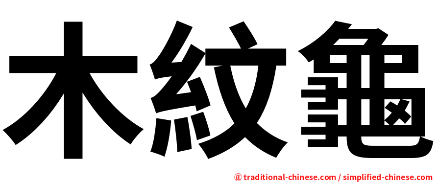木紋龜