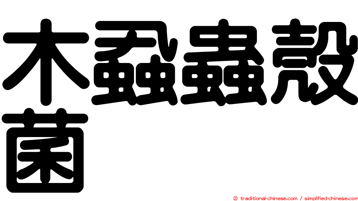 木蝨蟲殼菌
