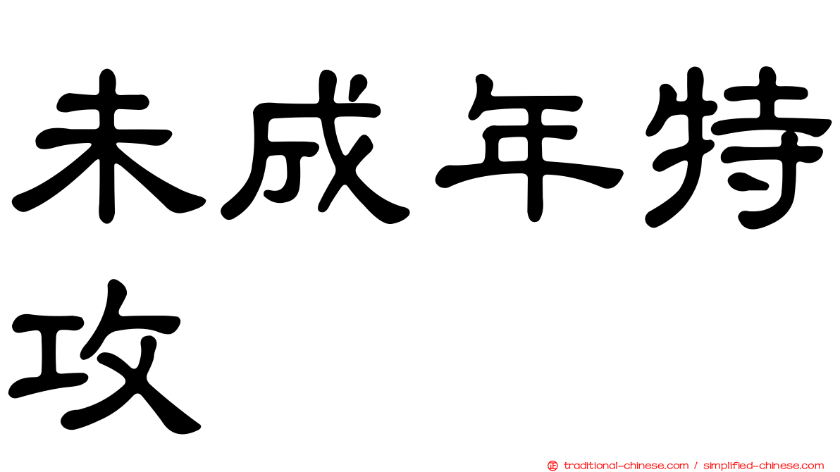 未成年特攻
